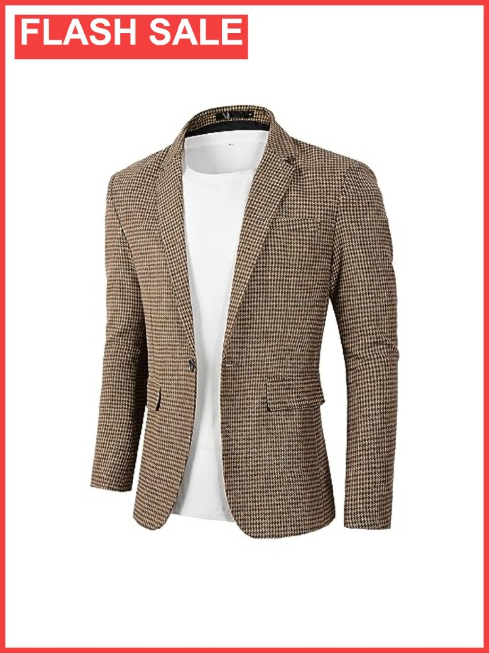 Men's Casual Blazer Lightweight Sport Coat One Button Polyester